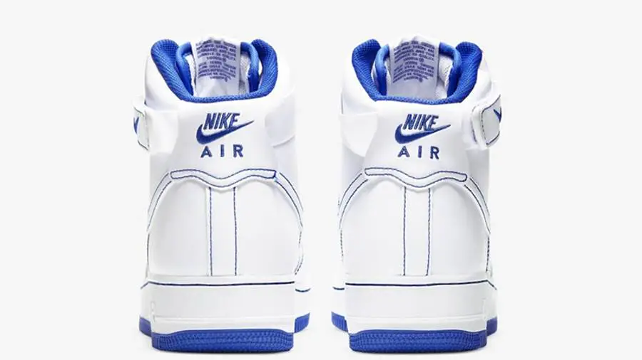 耐克 Nike Air Force 1 High White Blue 白蓝 缝线 CV1753-101