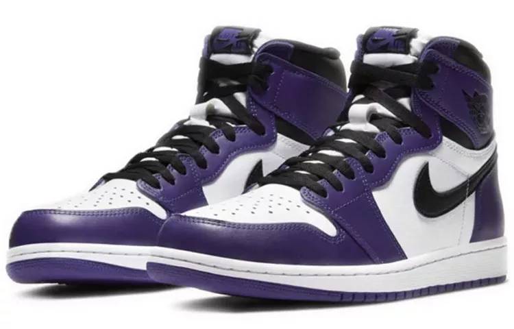 乔丹 Air Jordan 1 “Court Purple” 白紫脚趾 男女同款 AJ1 中帮 555088-500