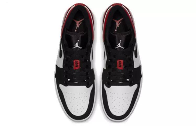 乔丹 Air Jordan 1 Low“Black Toe” 黑脚趾 低帮 黑红白 AJ1 553558-116