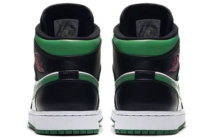 乔丹 Air Jordan 1 Mid Green Toe 黑绿脚趾 篮球鞋 AJ1 中帮 554724-067