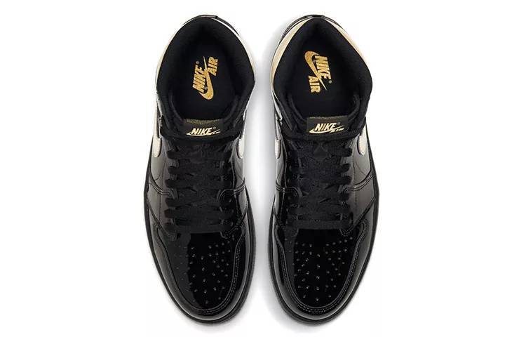 乔丹 Air Jordan 1 High OG “Black Gold” 黑金 男女同款 AJ1 高帮 555088-032
