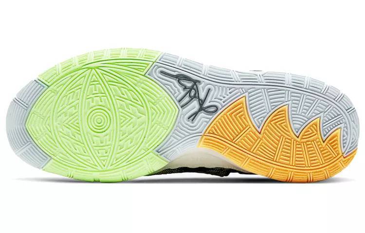 耐克 Nike Kyrie 6 “N7”  黑绿橙 国外版 实战篮球鞋 DA1348-001