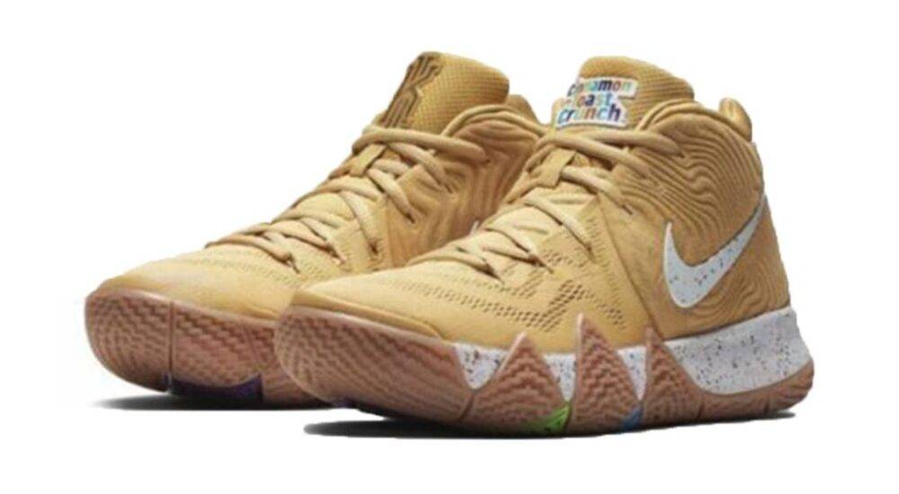 耐克 Nike Kyrie 4 Cinnamon Toast Crunch 黄色 实战篮球鞋 BV0426-900