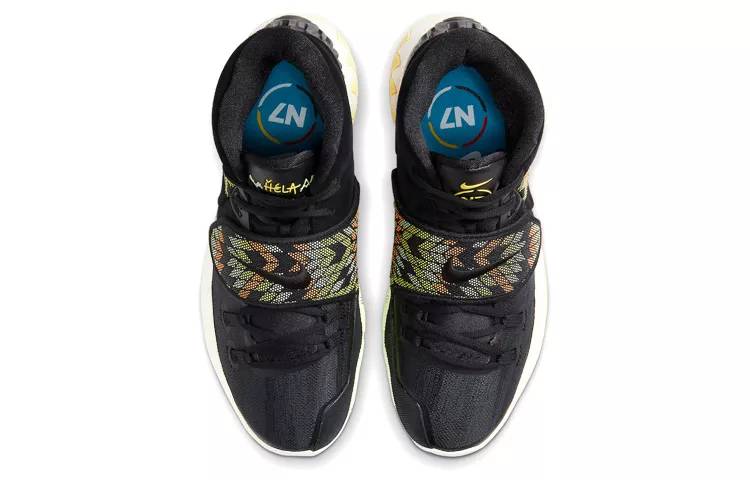耐克 Nike Kyrie 6 “N7”  黑绿橙 国外版 实战篮球鞋 DA1348-001