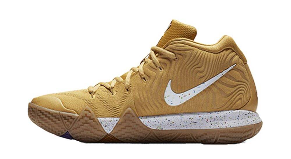 耐克 Nike Kyrie 4 Cinnamon Toast Crunch 黄色 实战篮球鞋 BV0426-900