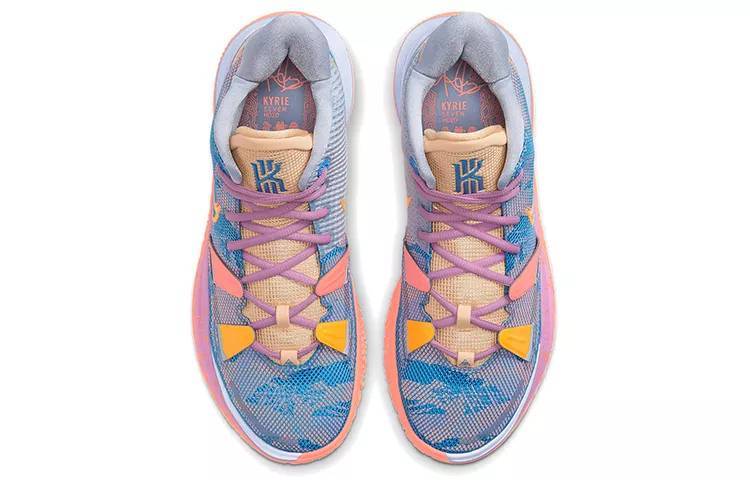 耐克 Nike Kyrie 7 “Expressions” 艺术主题 蓝粉 实战篮球鞋 国外版 男女同款 DC0588-003