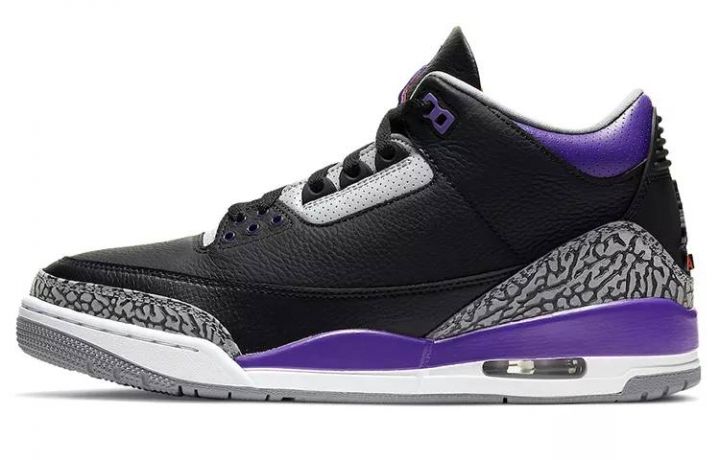 乔丹 Air Jordan 3 Retro “Court Purple” 黑紫 男女同款 CT8532-050