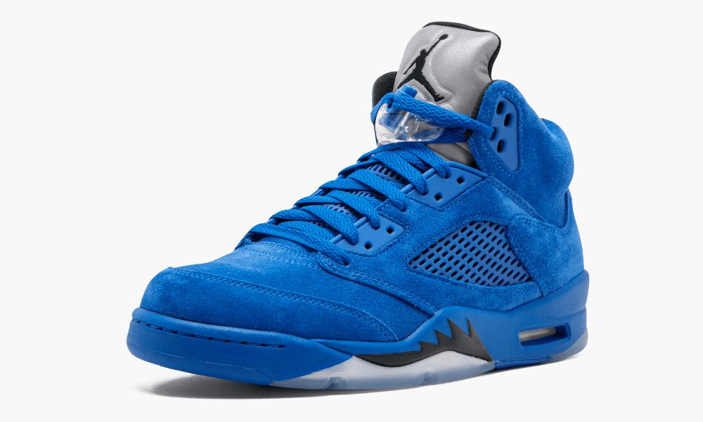 乔丹 Air Jordan 5 “Blue Suede” AJ5 蓝色麂皮 实战篮球鞋 136027 401