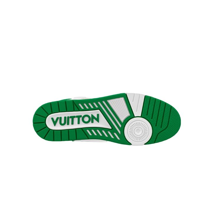 LOUIS VUITTON Trainer 低帮休闲 板鞋 男女同款 白绿色 1ABLY1