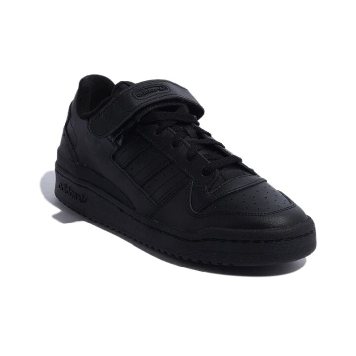 adidas originals FORUM Low Triple Black 魔术贴 低帮 板鞋 男女同款 黑色 GV9766