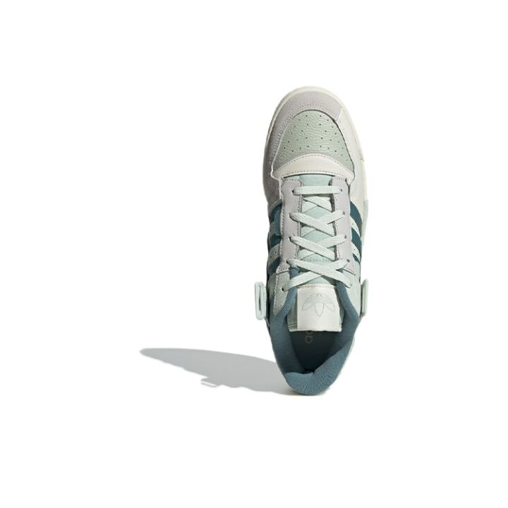 adidas originals FORUM Exhibit Low 复古 低帮 板鞋 男女同款 白棕绿 GX4548