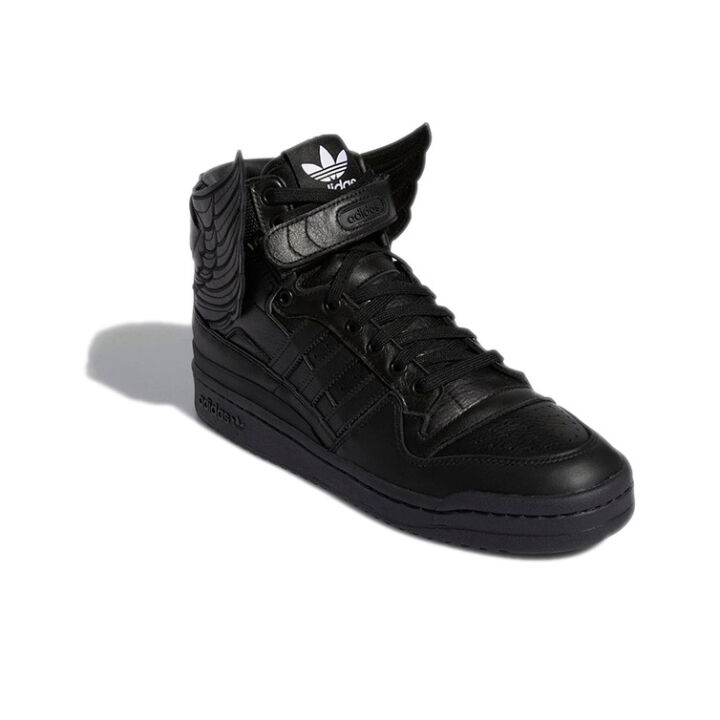 Jeremy Scott x adidas originals FORUM High Wings 4.0 时尚复古 高帮 板鞋 男女同款 黑色 GY4419