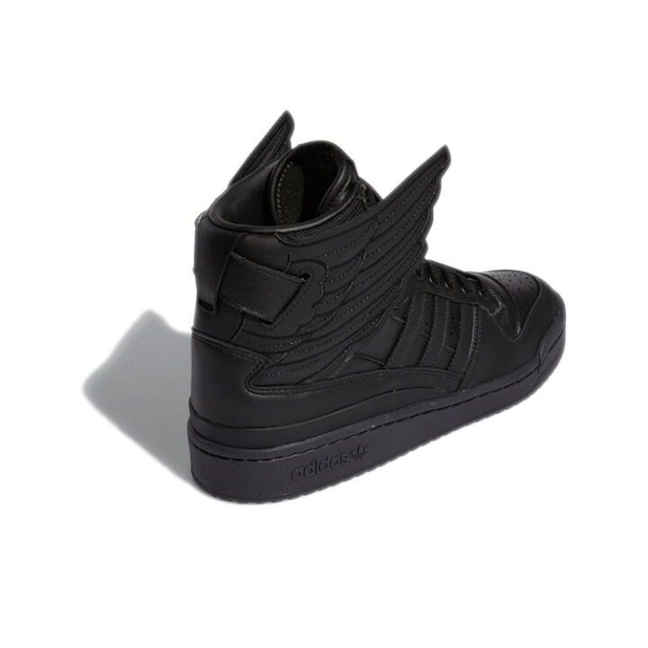 Jeremy Scott x adidas originals FORUM High Wings 4.0 时尚复古 高帮 板鞋 男女同款 黑色 GY4419