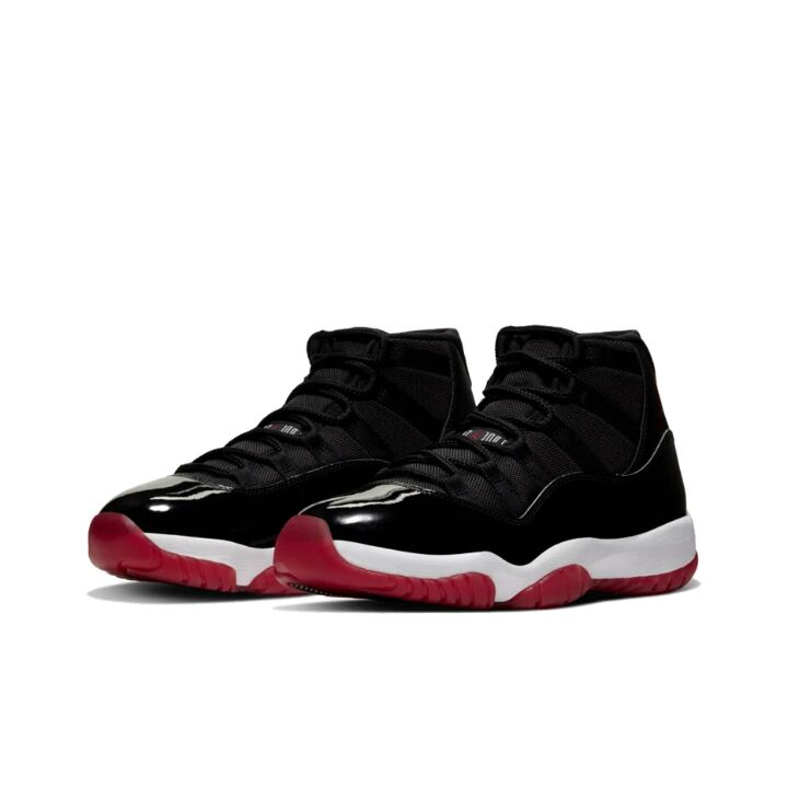 Jordan Air Jordan 11 bred 季后赛 高帮 复古篮球鞋 男女同款 黑红白 378037-061