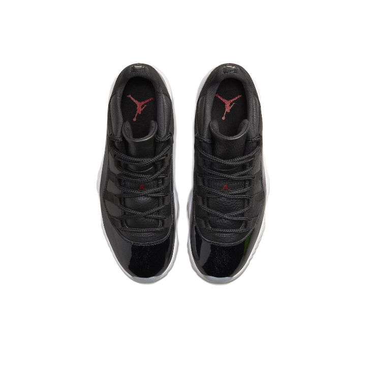 Jordan Air Jordan 11 retro low “72-10” 大魔王 低帮 复古篮球鞋 男女同款 黑色 AV2187-001