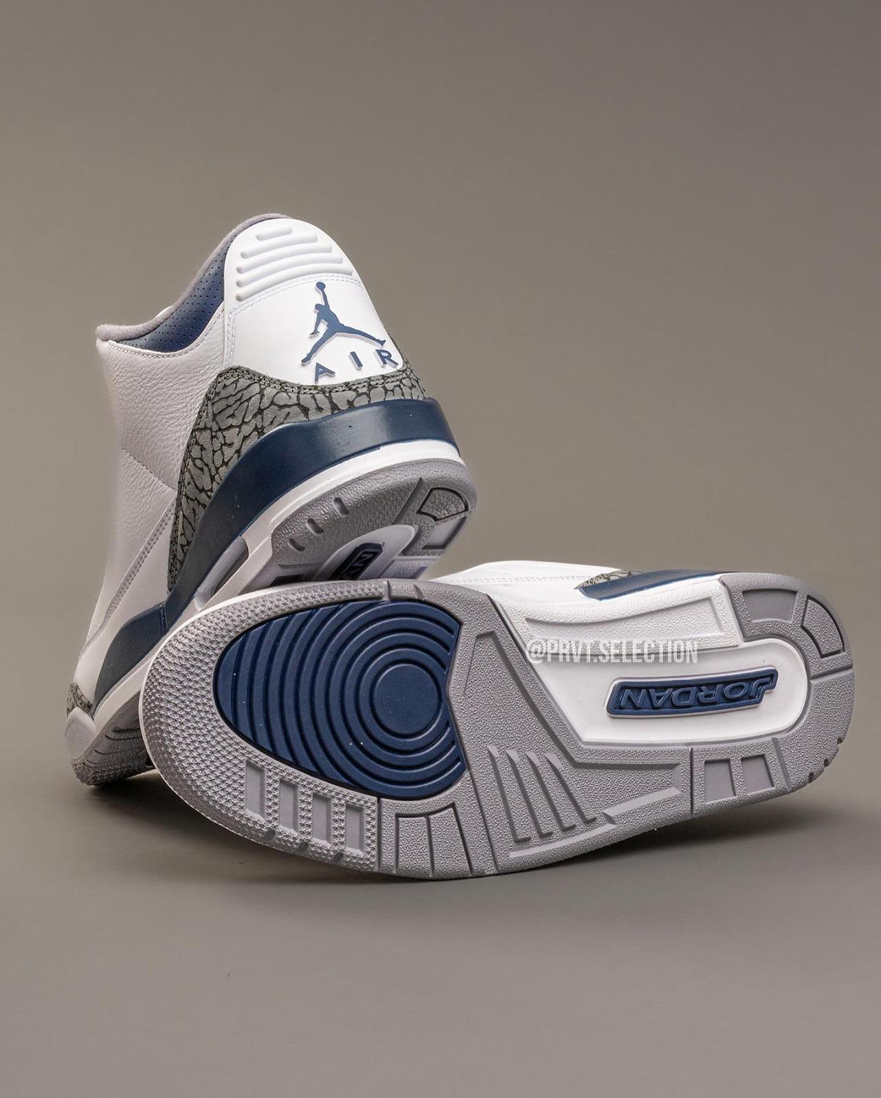 Midnight Navy, CT8532-140, AJ3, AJ, Air Jordan 3 - 明年AJ3首发鞋款如何评分？请留下您的上脚评价！