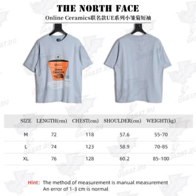 THE NORTH FACE x Online Ceramics 北面联名 UE 系列小雏菊短袖