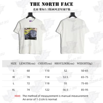 The North Face 紫色标签 5.5 印花风景短袖 T 恤