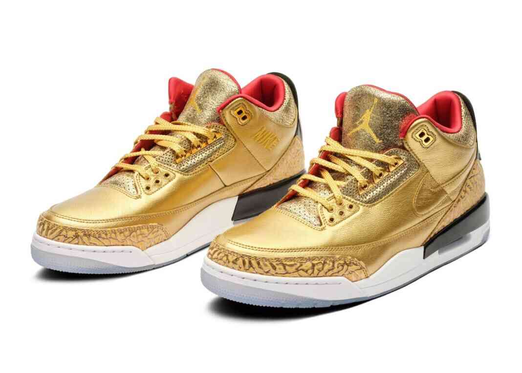 运动鞋, Spike Lee, PE, Jordan, Air Jordan 3, Air Jordan - 斯派克·李的Air Jordan 3“金奥斯卡”PE以5万美元在拍卖中售出