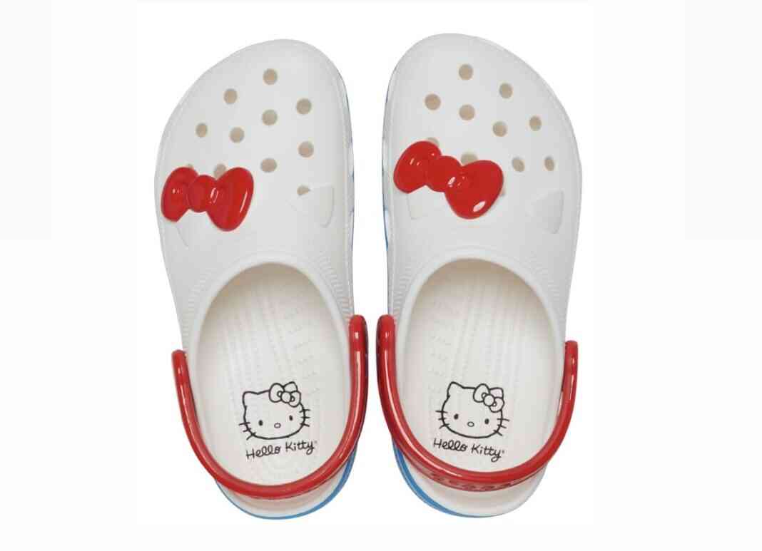 女鞋, 休闲鞋, RO, Hello Kitty, Crocs - 2024年一月发布Hello Kitty x Crocs经典塑胶鞋